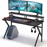 Zizuva Tasarım Monitör Raflı Askılıklı Oyuncu Masası
