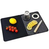 ZJWZLG Bar Paspası, Kurutma Matı Ev Bar Aletleri, Çok Amaçlı Katlanabilir Kokteyl Bar Matı 22 x 30 cm, Bar, Açık Hava Kampı, Ev Bar Bar Mat için Uygun