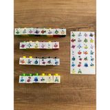 Zk Toys Alphablocks Alfabe Blockları Geçmeli Birim Küp + 1 Seri Etiket Hediye