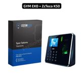 ZkTeco Parmak İzi+Şifre+Kart Okuyuculu Spor Salonu Üye Takip Sistemi Seti