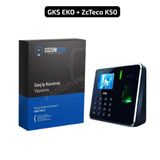 ZkTeco Parmak İzi+Şifre+Kart Okuyucului Personel Giriş Çıkış Sistemi Seti