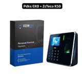 ZkTeco Parmak İzli +Şifreli+ Kart Okuyuculu Pdks Maaş Hesaplama Sistemi Seti
