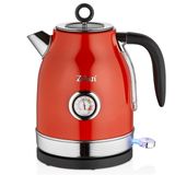 ZLN7033 60'lı yılların retro su ısıtıcısı, 1,7 litre,%100 BPA içermez, 2000 Watt, paslanmaz çelik iç kısım, analog sıcaklık göstergeli, çay makinesi, otomatik kapanma, gösterge lambası