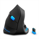 ZLOT Dikey Kablosuz Fare, Dizüstü Bilgisayar, Bilgisayar, Masaüstü, Siyah için 3 Ayarlanabilir DPI 1000/1600/2400 ve 6 Düğmeli 2.4G USB Optik Ergonomik Fareler