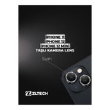 ZLTECH iPhone 11/12/12Mini Uyumlu Taşlı Kamera Lens Koruyucu