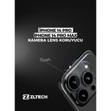 ZLTECH iPhone 14Pro/14Promax Uyumlu Kamera Lens Koruyucu - Siyah