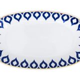 Zm Decor Damla Mavili Kayık Kase, 30 cm