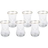 ZM Decor KANAT DESENLİ ÇAY BARDAĞI 6LI SET