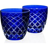 Zm Decor Mavi Su ve Viski Bardağı 4'lü Set
