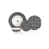Zm Decor Siyah Inci Set 21 Parça (4 Kişilik)