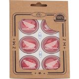 Zm+ Plus Honda Koruma Takozu Damla Etiket Sticker Ø39 mm Kırmızı