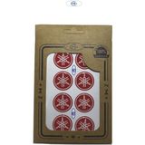 ZM plus Yamaha Koruma Takozu Damla Etiket Sticker Ø28 mm Kırmızı-Beyaz