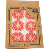 Zm+ Plus Yamaha Koruma Takozu Damla Etiket Sticker Ø39 mm Kırmızı-Beyaz