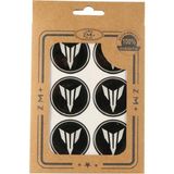 Zm+ Plus Yamaha Koruma Takozu mt Damla Etiket Sticker Ø39MM Siyah-Beyaz
