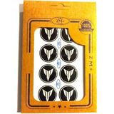 Zm+ Plus Yamaha mt Koruma Takozu Damla Etiket Sticker Ø28 mm Siyah-Beyaz