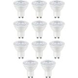 ZMR-121/B.40 10’lu 7W GU10 LED Çanak Ampul Seti 4000K Sıcak Beyaz Mercekli 540LM Yüksek Verimli Aydınlatma - 1 - 10 W