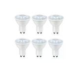 ZMR-121/B.40 6’lı 7W GU10 LED Çanak Ampul Seti 4000K Sıcak Beyaz Mercekli 540lm Yüksek Verimli Aydınlatma