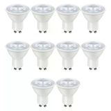 Zmr-121/B.65 10’Lu 7W Gu10 Led Çanak Ampul Seti 6500K Beyaz Işık Mercekli 540Lm Yüksek Verimli Aydınlatma