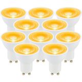 ZMR-121/B.AA 10’lu 7W GU10 LED Çanak Ampul Seti Amber Renk Mercekli 540LM Yüksek Verimli Aydınlatma - 1 - 10 W