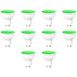ZMR-121/B.YY 10’lu 7W GU10 LED Çanak Ampul Seti Yeşil Renk Mercekli 540LM Yüksek Verimli Aydınlatma - 1 - 10 W