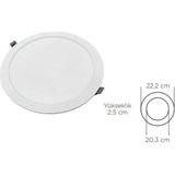 Zmr 18 W Slım Panel LED Spot 6500K