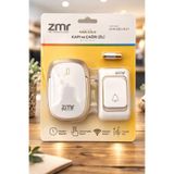 ZMR LUMIXA PİLLİ KABLOSUZ KAPI VE ÇAĞRI ZİLİ (GOLD DETAY) PİLLER DAHİL
