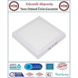 Zmr Sıva Üstü Kare LED Armatür - 24 Watt - 2050 Lümen - Beyaz