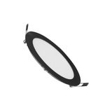 ZMR Yuvarlak Led Panel 6W Siyah Kasa Beyaz Işık 6500K