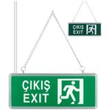 Zmr ZMR-670/Y.00 3W Tek Yön Acil Çıkış Yönlendirme Tabelası - Lambası (38X30X36MM) - Şeffaf