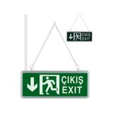 Zmr Zmr-670/Y.02 3W Yukarı-Aşağı Yön Acil Çıkış Yönlendirme Tabelası - Lambası (38X30x36mm)