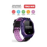 ZmSmart Akıllı Çocuk Takip Saati Sim Kart Özellikli Konum Takipl mor