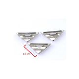 ZMY Metal Kitap Köşe Koruyucu Küçük Boy Gümüş Rengi 16x16x1,8 Mm X 12 Adet