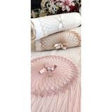 Z&N Style Annem (3.lü Set) Çeyizlik 50X90 Cm. Kadife Doku Piliseli Dantelli El ve Yüz Lüks Havlu Seti - 50 x 90 cm - Krem Rengi
