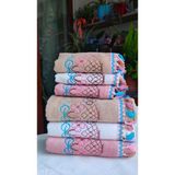 Z&N Style Annem Çeyizlik Kanaviçe Desenli Püsküllü Kadife Mutfak-El Seti (50X90 3 Adet 30X50 3 Adet) 6'lı Set - 50 x 90 cm - 30 x 50 cm - Krem - Kahverengi