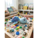 Znb Toys PELUŞ MAVİ KAĞLUMBAĞA PARLAK KUMAŞ-25 CM