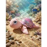 Znb Toys PELUŞ PEMBE KAPLUMBAĞA PARLAK KUMAŞ-25 CM