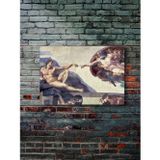 Znc Adem’İn Yaratılışı – Michelangelo, Tarihi Tablo Posterleri, Özel Tasarım Kağıt Poster,