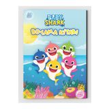 ZNC Baby Shark, Çocuklar İçin Boyama Kitabı, (+20), (Tam Sayfa Resimli Boyama Kitabı) + Maske Hediyeli