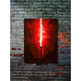 Znc Darth Vader, Starwars Işın Kılıcı Koleksiyon, Film Ve Karakter Özel Tasarım Poster Serisi