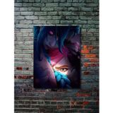 Znc Jinx & Vi - Arcane - Lol - Oyun Posterleri, Özel Tasarım Kağıt Poster