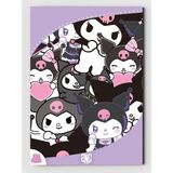 ZNC Kuromi Çocuklar İçin Eğlenceli Boyama Kitabı 20 Tam Sayfa Resimli Boyama Kitabı + 1 Tam Sayfa Sticker