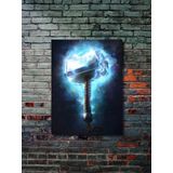 Znc Mjolnir - Thor - İskandinav Mitolojisi, Mitoloji, Karakter Posterleri, Özel Tasarım Kağıt Poster,