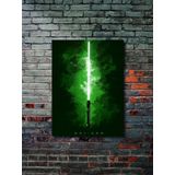 Znc Qui-Gon, Starwars Işın Kılıcı Koleksiyon, Film Ve Karakter Özel Tasarım Poster Serisi