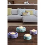 Znp Home Holder | 4'Lü Set Mumluk | Tea Light Mumluk Seti | Lila-Yeşil