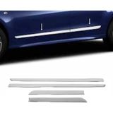 ZNZ Oto Aksesuar Citroen C4 Krom Yan Kapı Çıta 4 Kapı P.çelik 2010-2019 Arası