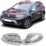 ZNZ Oto Aksesuar Dacıa Duster Krom Ayna Kapağı 2 Pcs. 2018 ve Üzeri P.çelik