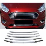 ZNZ Oto Aksesuar Ford Tourneo Courier Krom Ön Panjur 5 Prç. 2018 ve Üzeri Paslanmaz Çelik