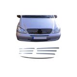 ZNZ Oto Aksesuar Mercedes Viano W639 Krom Ön Panjur 7 Prç P.çelik 2003-2010 Arası