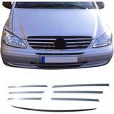 ZNZ Oto Aksesuar Mercedes Vito W639 Krom Ön Panjur 7 Parça 2003-2010 Paslanmaz Çelik
