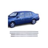 ZNZ OTO AKSESUAR Renault Clio 2 Symbol Krom Cam Çıtası 4 Kapı P.çelik 1998-2005 Arası
